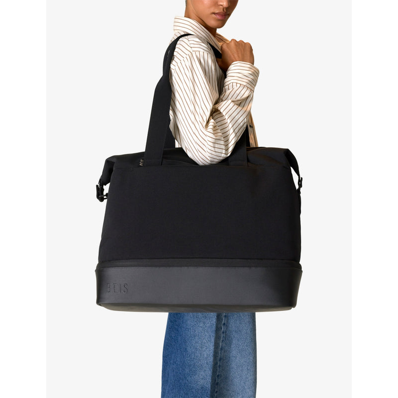 BÉIS leather-trim travel bag, UK version