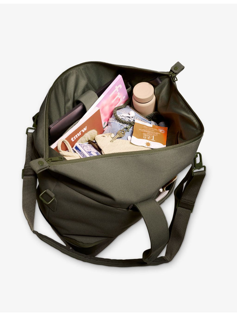 BÉIS Weekender leather-trim travel bag, UK version