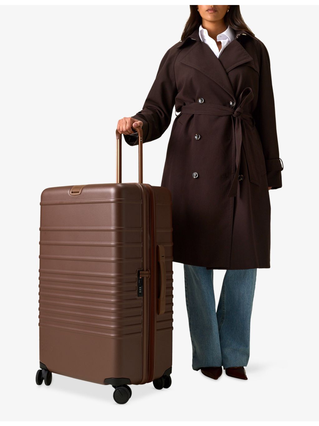 BÉIS large check-in 4-wheel roller suitcase 78.7cm (British brand)