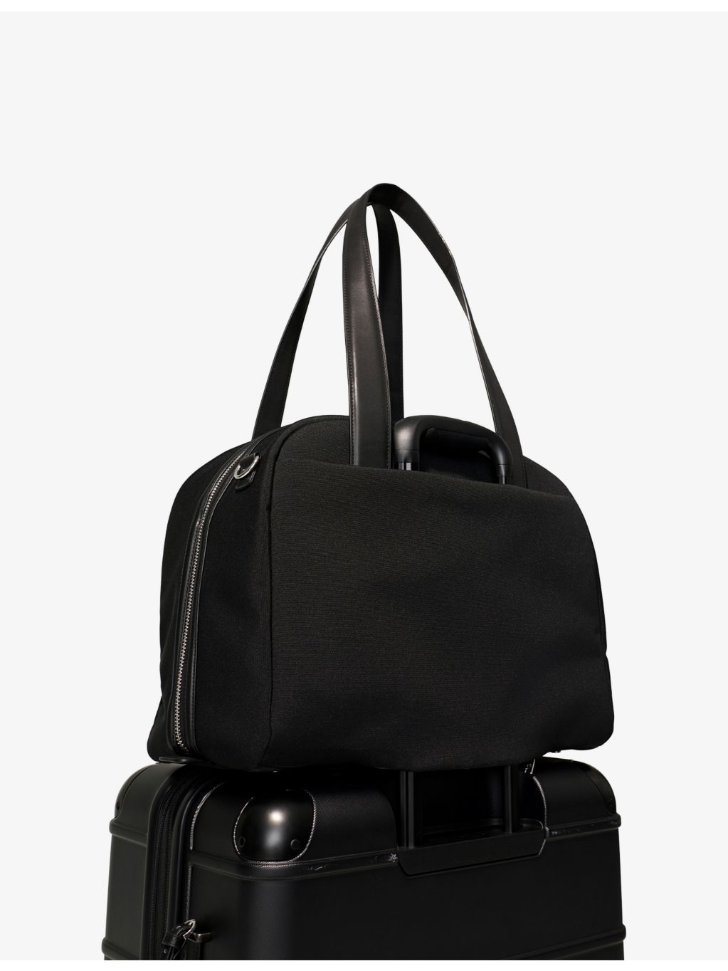BÉIS travel duffle bag leather-trim 28L, UK version