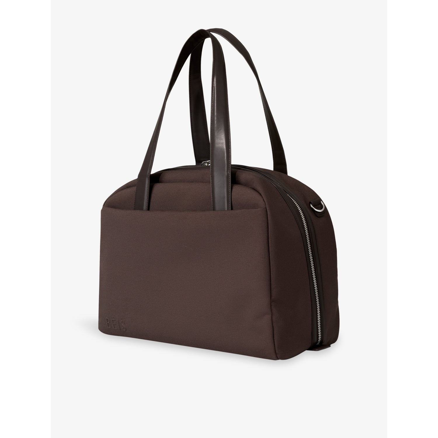 BÉIS Duffle Leather-Trim Bag 28L with padded straps, UK version