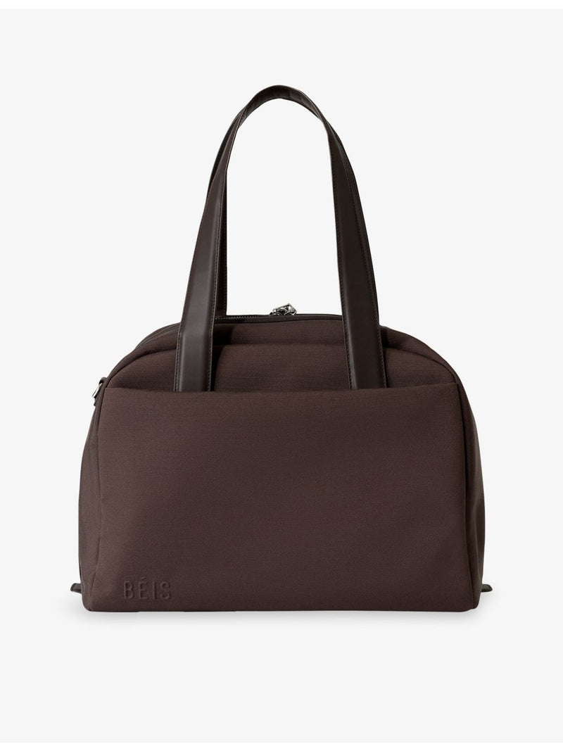 BÉIS Duffle Leather-Trim Bag 28L with padded straps, UK version