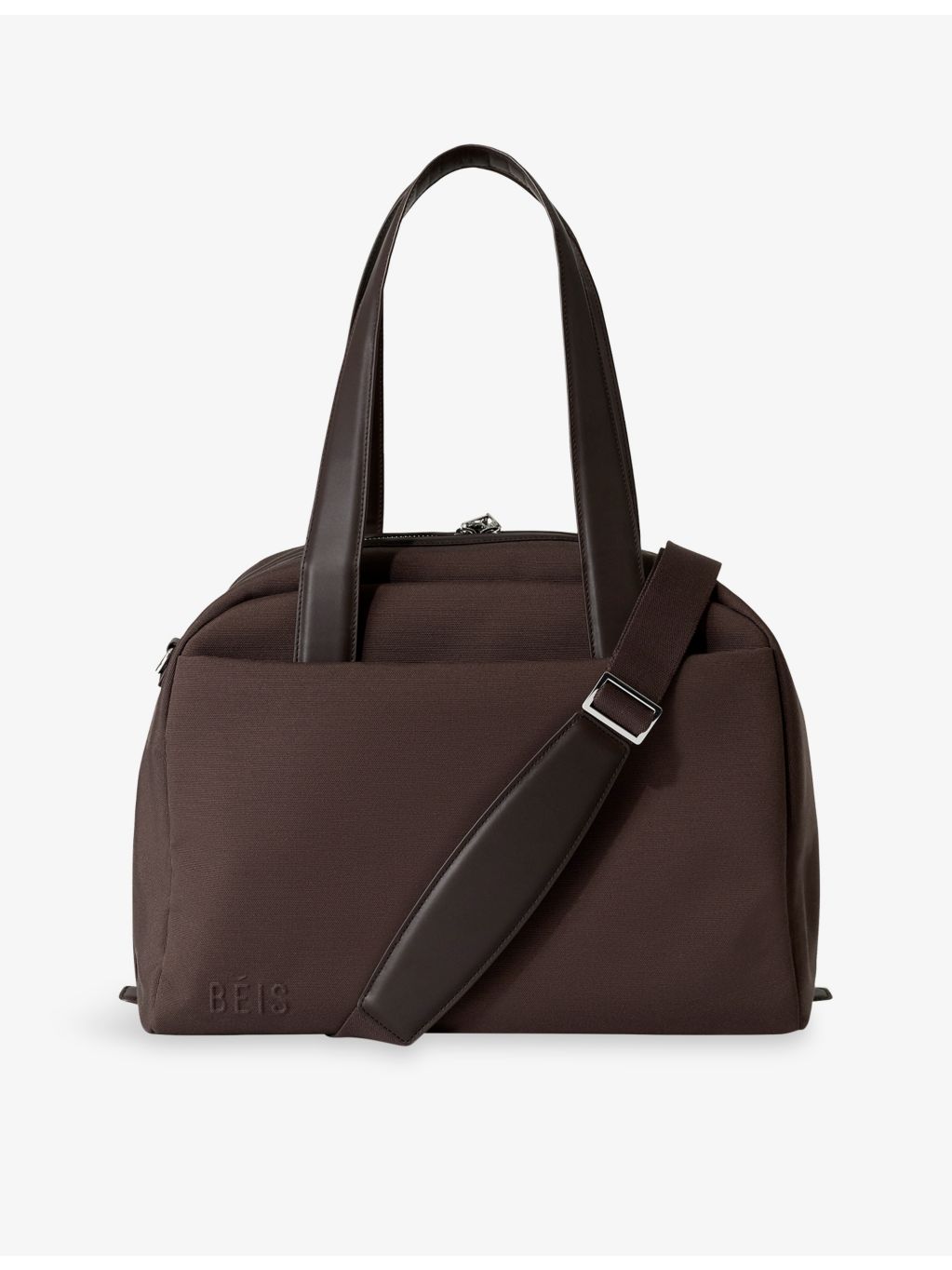 BÉIS Duffle Leather-Trim Bag 28L with padded straps, UK version