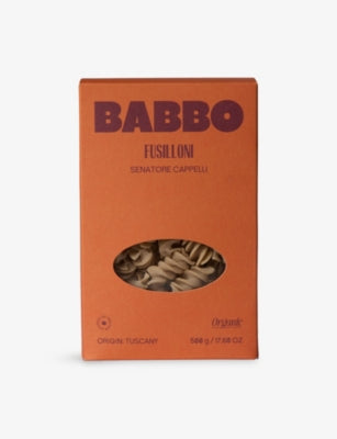 Babbo Fusilloni Senatore Capelli pasta 500g, imported from the UK