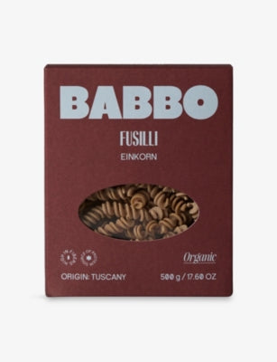 Babbo organic einkorn fusilli pasta 500g - British product