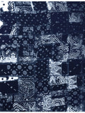 Zadig&Voltaire denim bandana silk scarf 85cm, imported from the UK