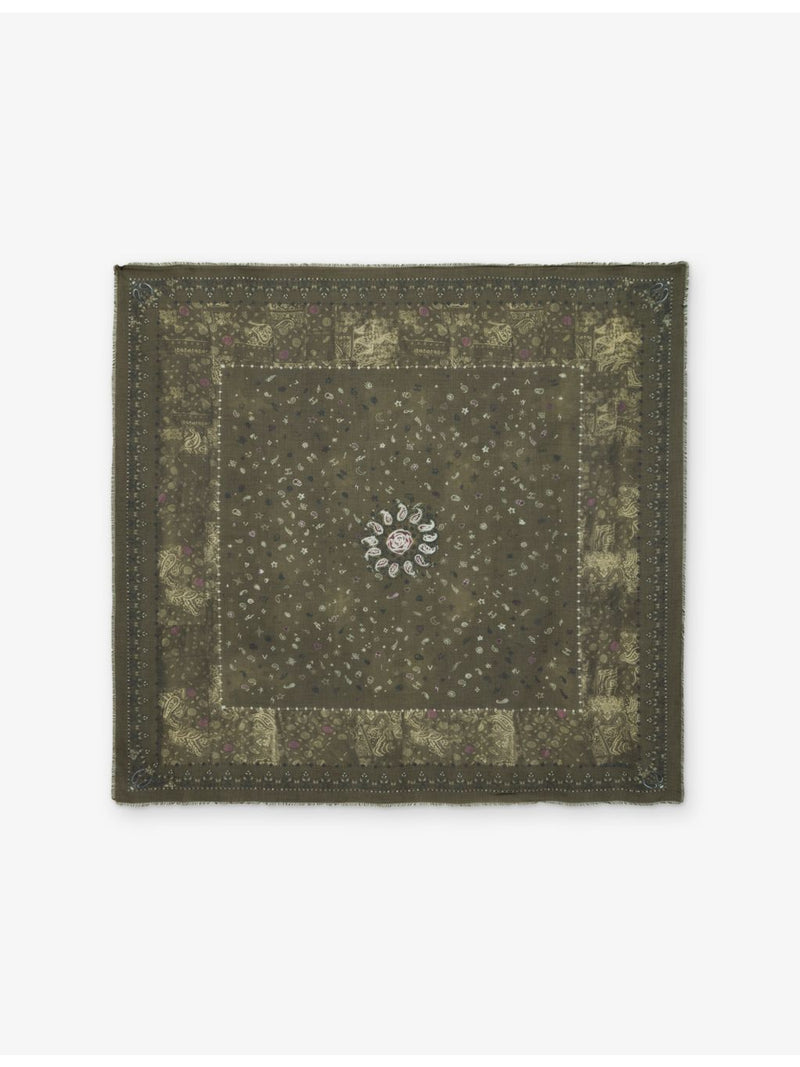 Zadig&Voltaire vintage printed modal scarf 85cm square, UK version