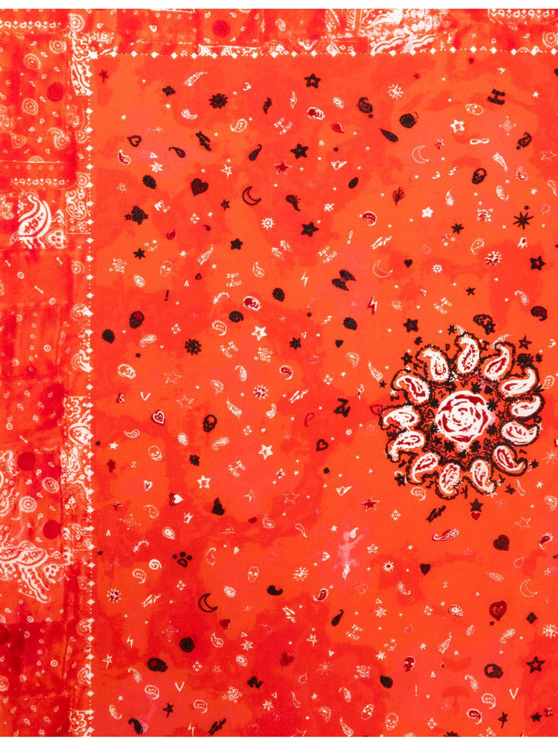 Zadig&Voltaire Blondie bandana-print silk scarf 62x62cm - British product