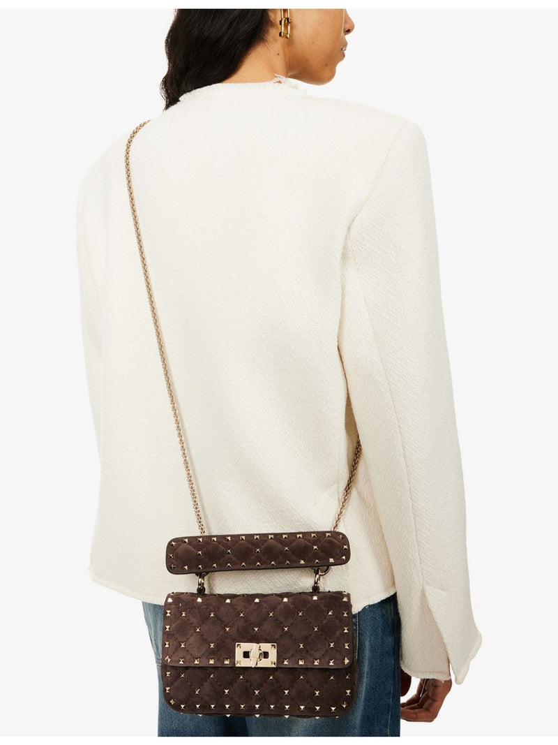 Valentino Garavani Rockstud Spike small leather shoulder bag, UK version