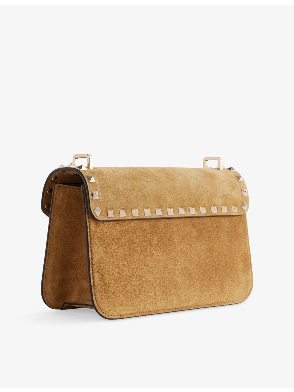 Valentino Garavani Rockstud suede satchel bag, imported from the UK