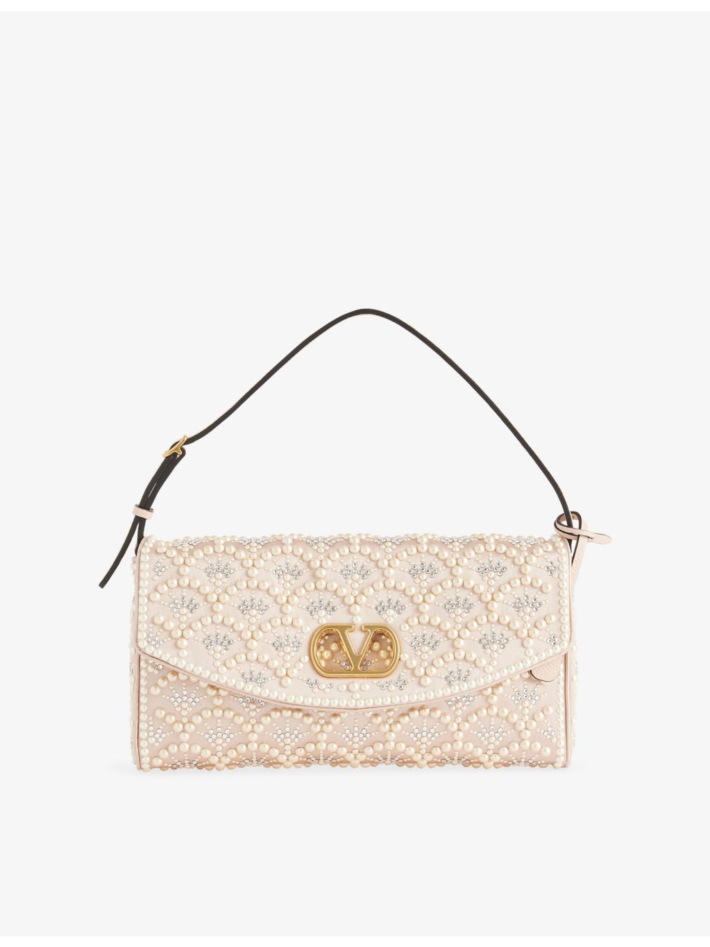 Valentino Garavani shoulder bag small pearl and rhinestone - British product