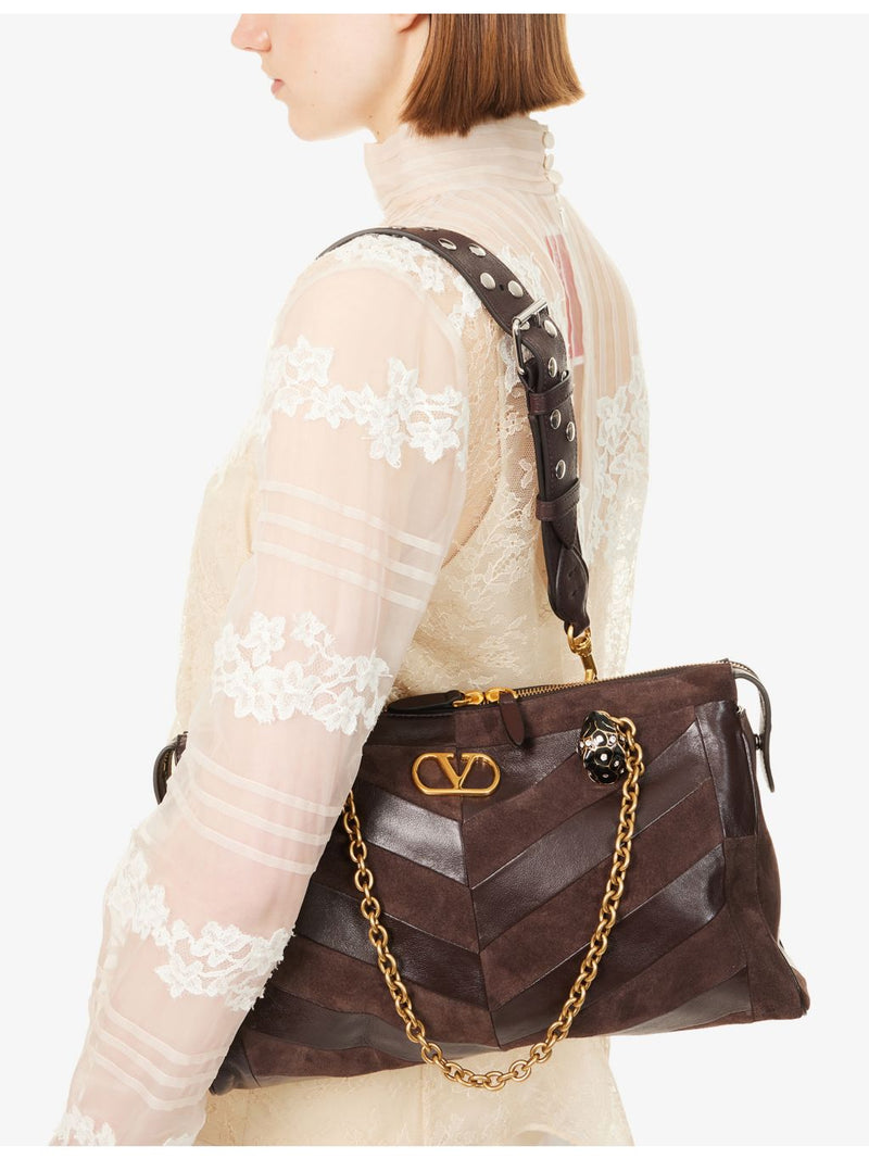 Valentino Garavani Panthea medium leather shoulder bag, UK version