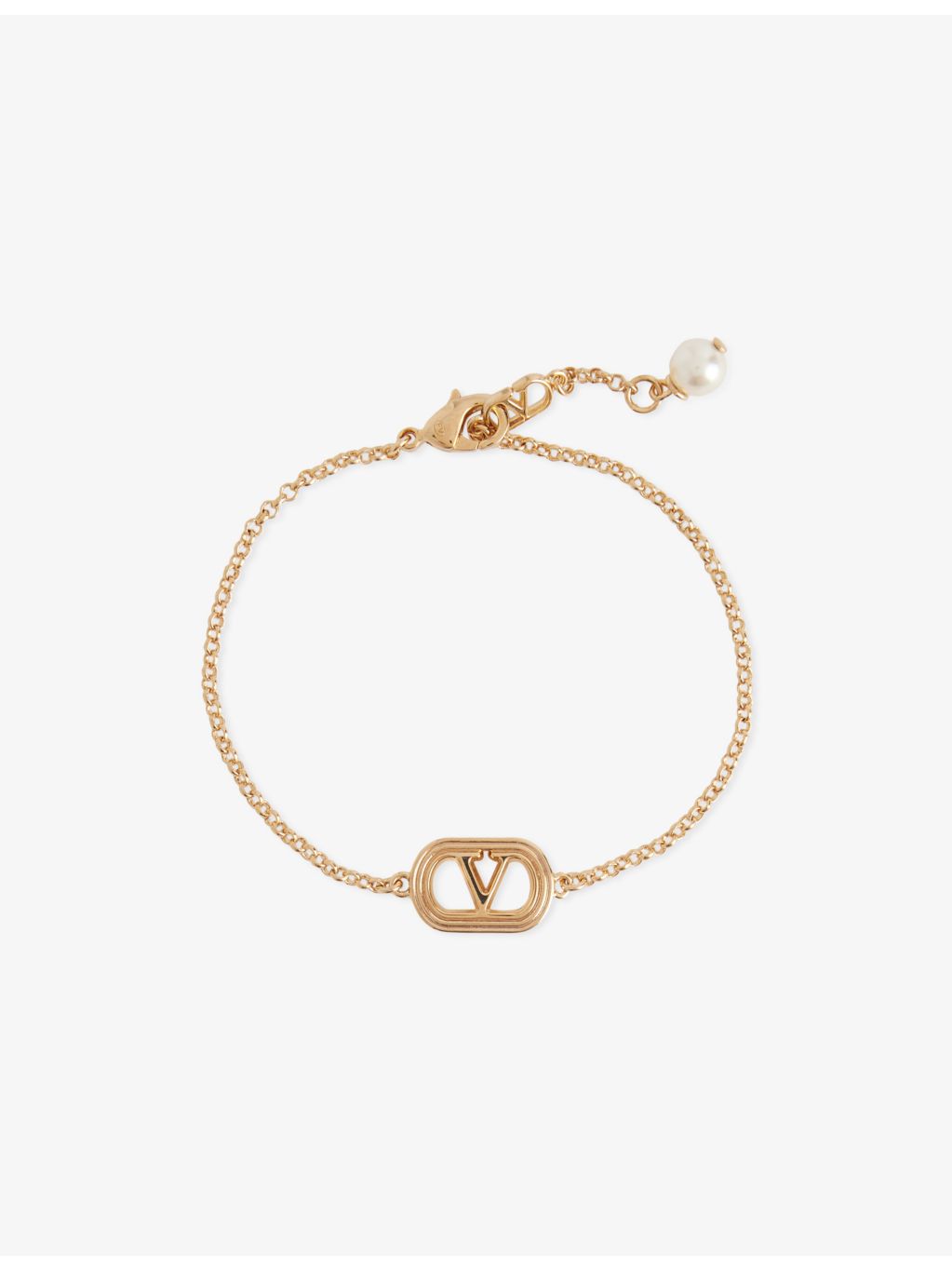 Valentino Garavani Ovalette bracelet gold-tone bronze, imported from the UK