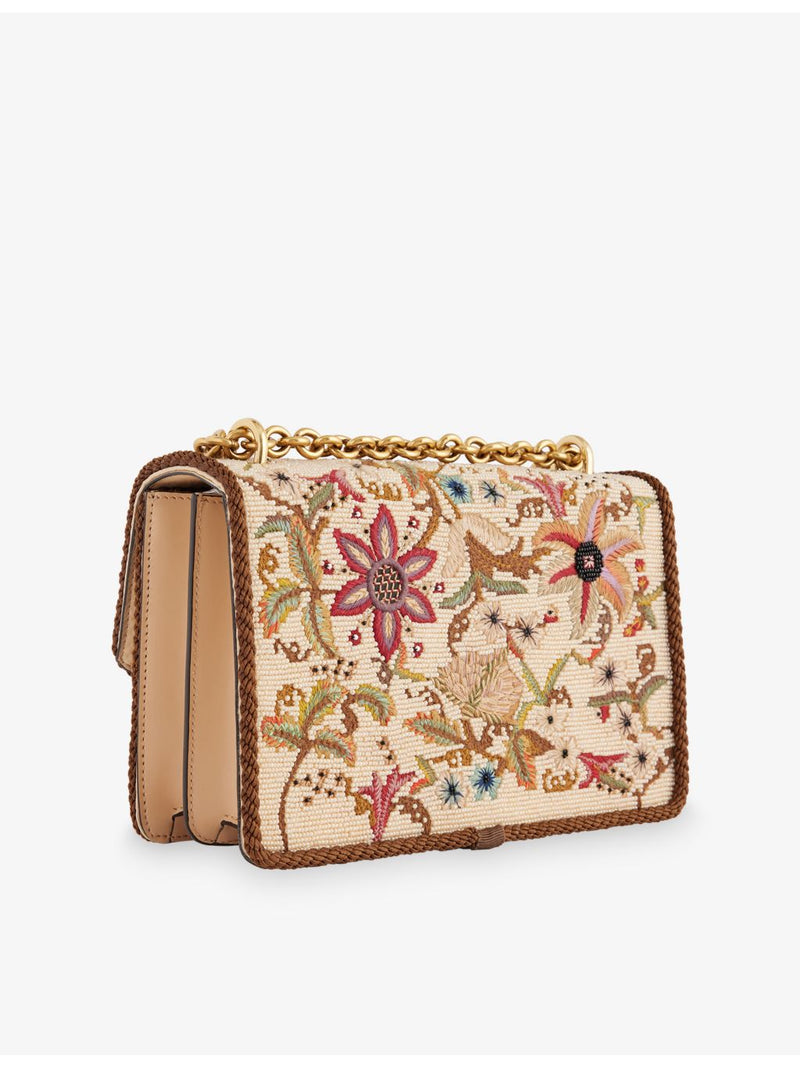 Valentino Garavani Vain bead-embellished silk shoulder bag, UK version