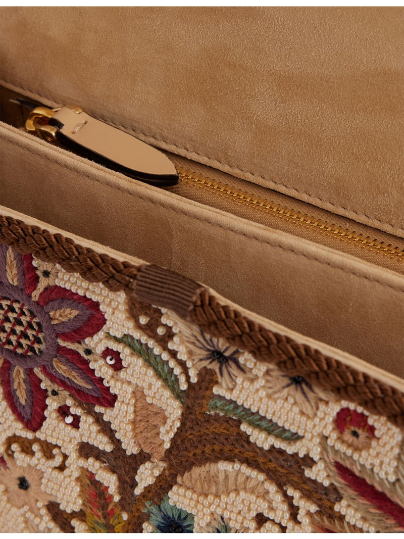 Valentino Garavani Vain bead-embellished silk shoulder bag, UK version