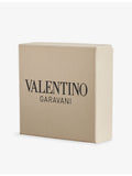 Valentino Garavani Ovalette brass necklace with VL logo pendant, UK version