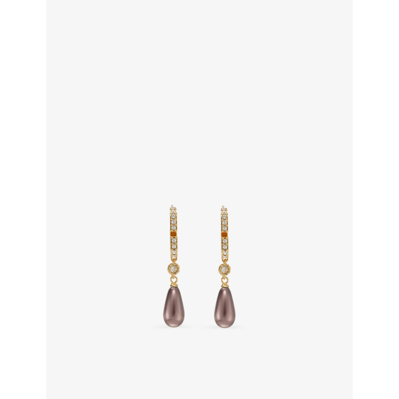 Valentino Garavani drop earrings with red stone droplet - British product