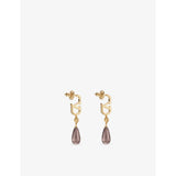 Valentino Garavani drop earrings with red stone droplet - British product