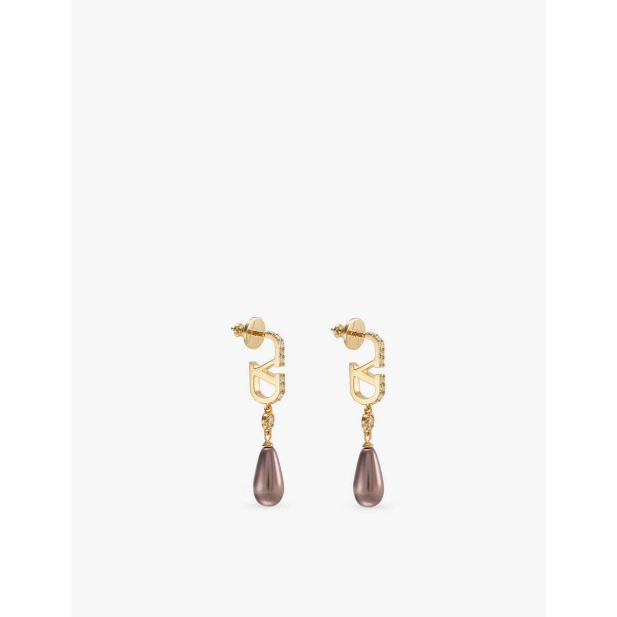 Valentino Garavani drop earrings with red stone droplet - British product