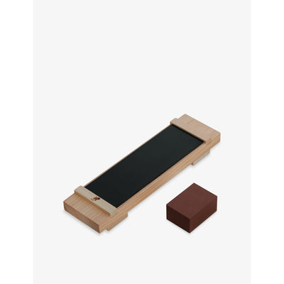 selfridges MIYABI Hinoki-Wood Stropping Block 29cm- Buy online at McGrocer