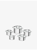 Zwilling J.A Henckels five-piece stainless steel pot set, imported from the UK