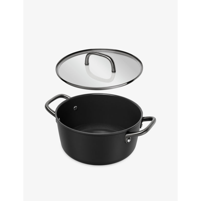 Zwilling Milano 24cm aluminium stock pot with glass lid, imported from the UK