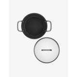 Zwilling Milano 24cm aluminium stock pot with glass lid, imported from the UK