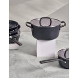 Zwilling Milano 24cm aluminium stock pot with glass lid, imported from the UK