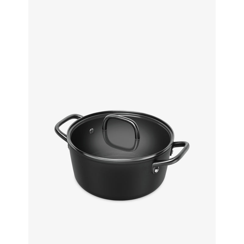 Milano Aluminium Stock Pot 24cm - BLACK