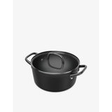 Milano Aluminium Stock Pot 24cm - BLACK
