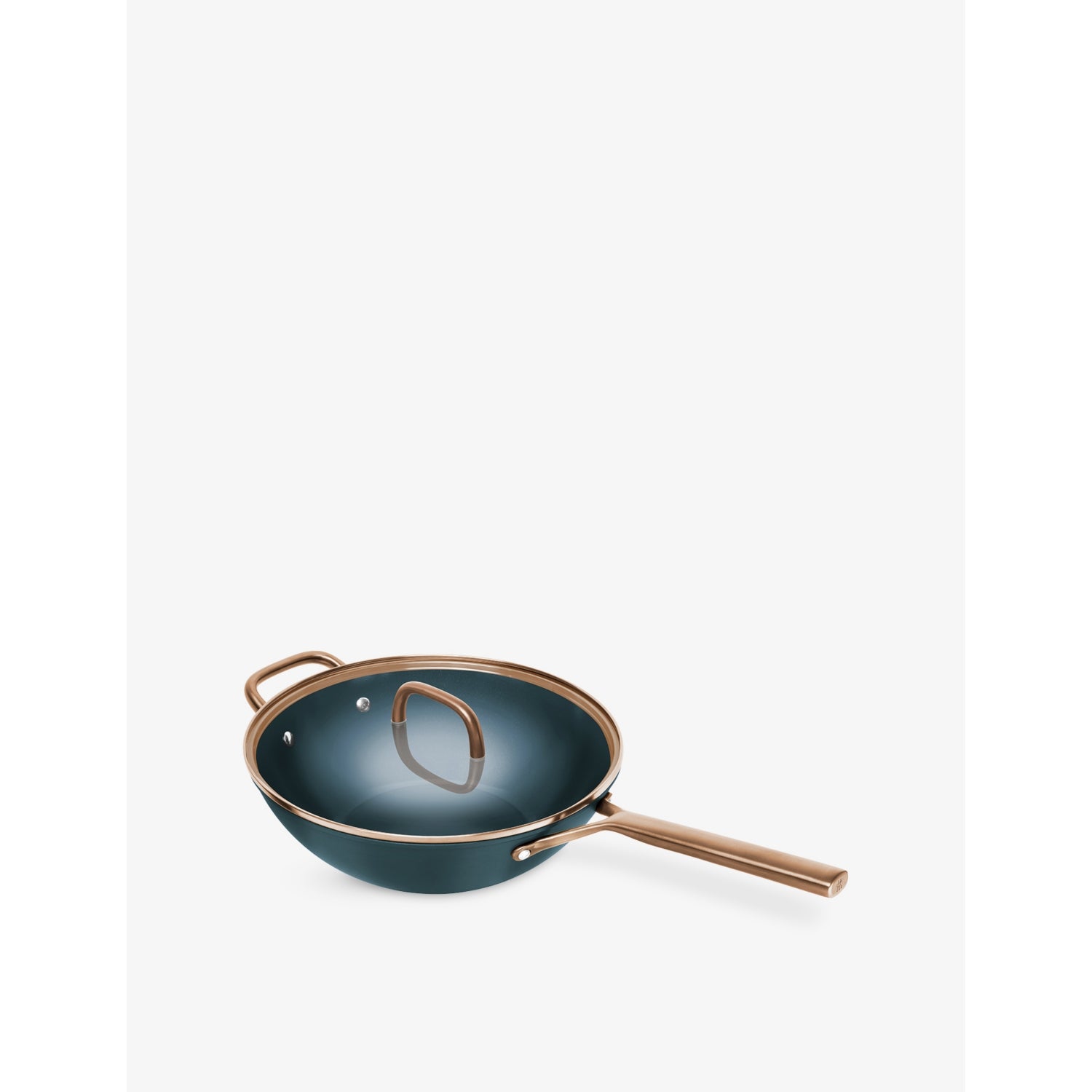 Zwilling Milano aluminium wok pan 30cm with glass lid - British product