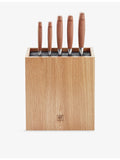 Zwilling J.A Henckels five-piece wooden knife block set, imported from the UK