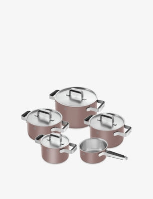 Zwilling J.A Henckels Pure Rose 5-Piece Stainless Steel Pot Set
