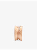 Bvlgari B.zero1 18ct rose gold single hoop earring, imported from the UK