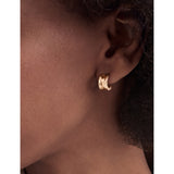Bvlgari B.zero1 18ct rose gold single hoop earring, imported from the UK