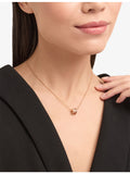 Bvlgari B.zero1 pendant necklace 18ct rose-gold 0.25ct diamond, imported from the UK