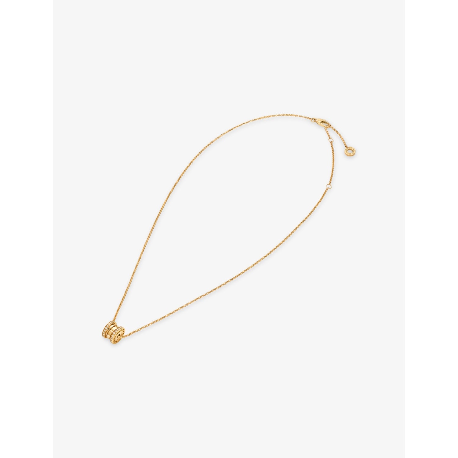 Bvlgari pendant necklace 18ct yellow gold diamond 0.25ct (British brand)