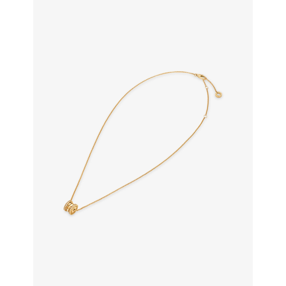 Bvlgari pendant necklace 18ct yellow gold diamond 0.25ct (British brand)