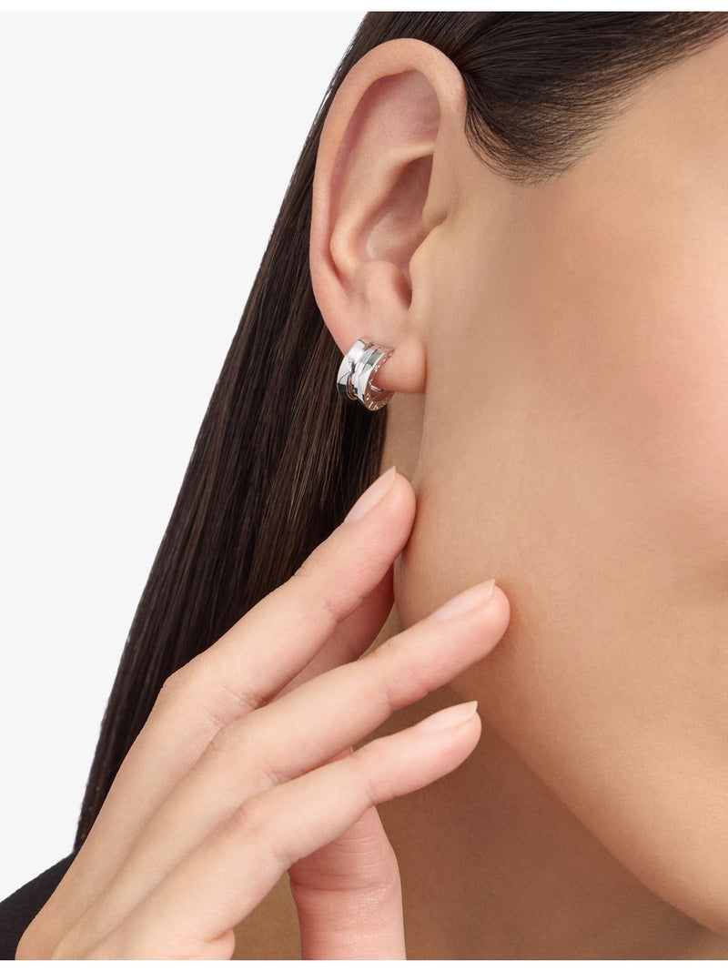 Bvlgari B.zero1 18ct white gold single hoop earring, UK version