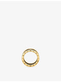 Bvlgari B.zero1 18ct yellow gold and stainless steel two-band ring, UK version