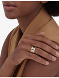 Bvlgari B.zero1 four-band ring in gold and steel, imported from the UK