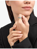 Bvlgari B.zero1 four-band ring in gold and steel, imported from the UK
