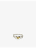 Simuero sterling silver lemon quartz ring, imported from the UK
