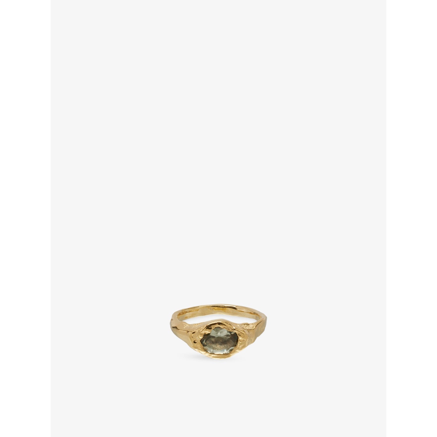 S Faro La Mola  18ct Gold Vermeil And Amethyst Ring - L