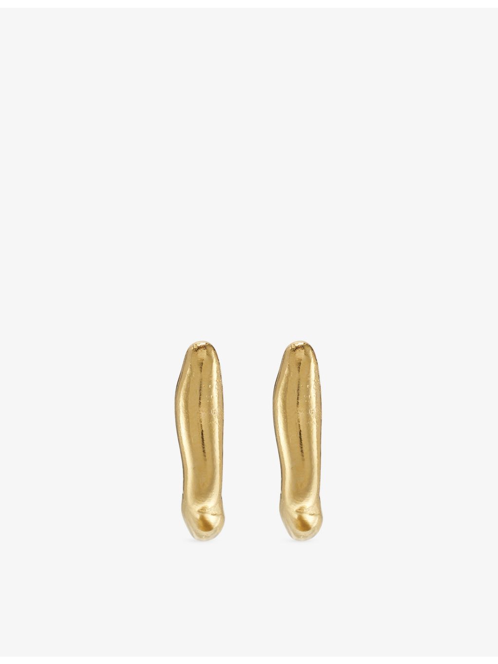 Gamba 18ct gold plated earrings 21 x 15 mm (British brand)