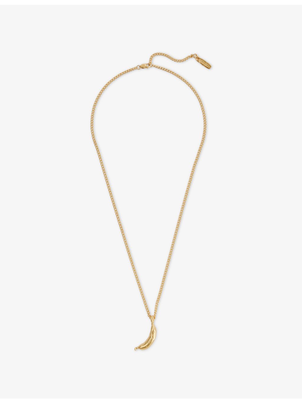Simuero Plátano 18ct gold plated brass necklace, imported from the UK