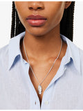 Simuero sterling silver necklace with abstract pendant, imported from the UK