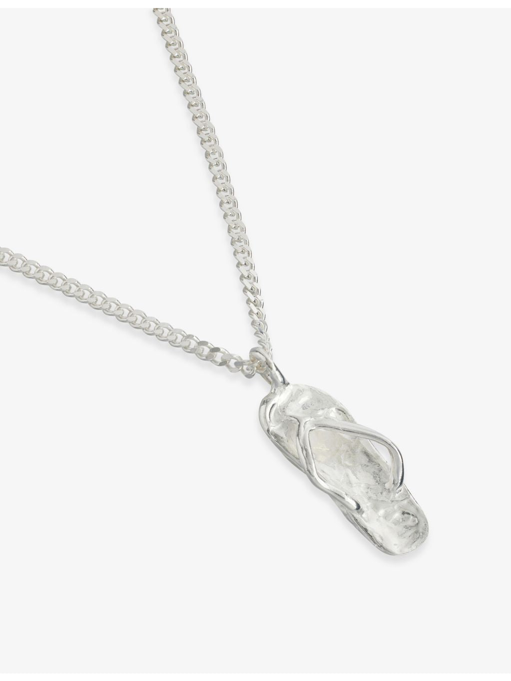 Simuero sterling silver necklace with abstract pendant, imported from the UK