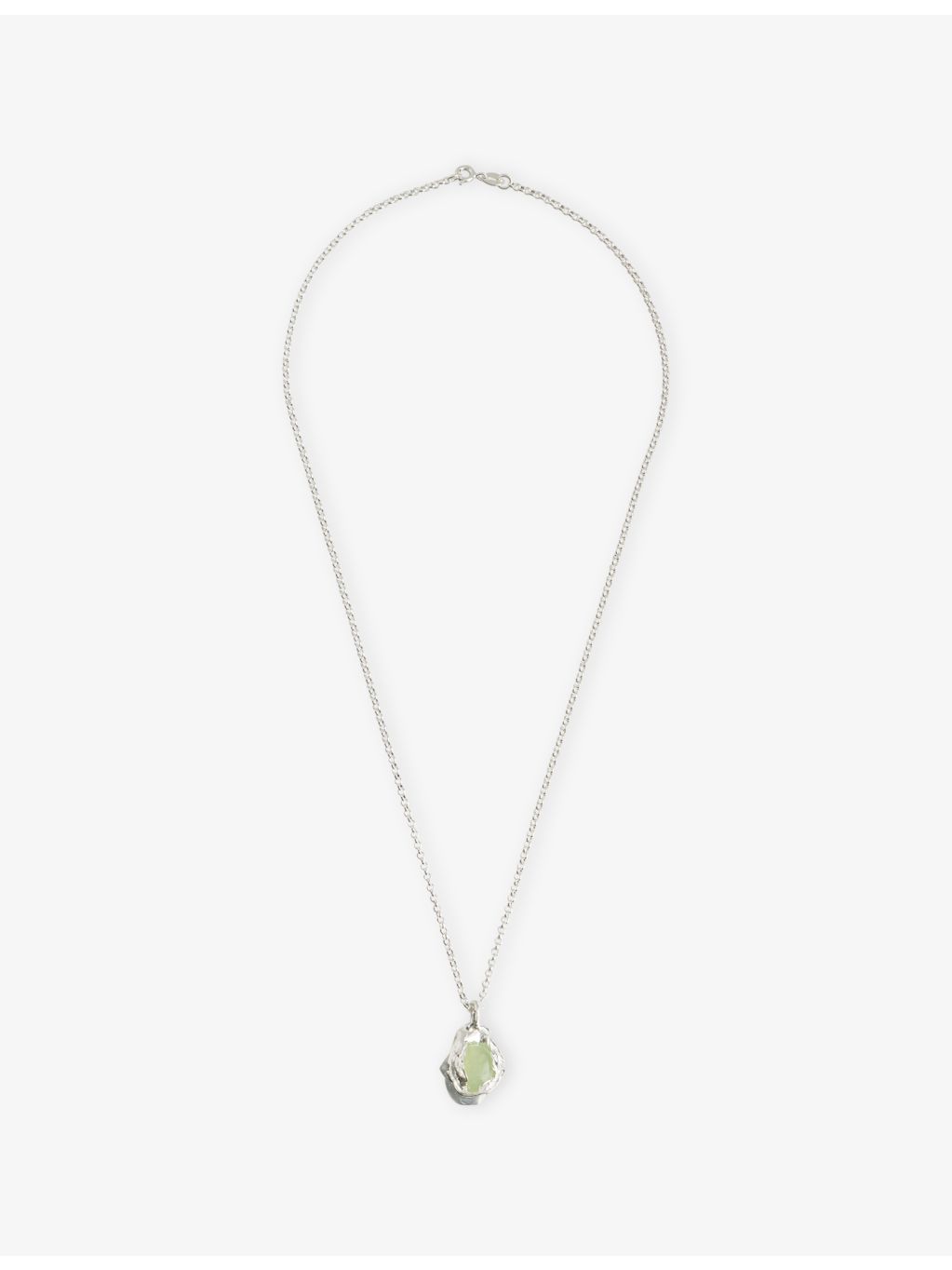 Simuero Nectar Uva sterling silver necklace with Prehnite, imported from the UK