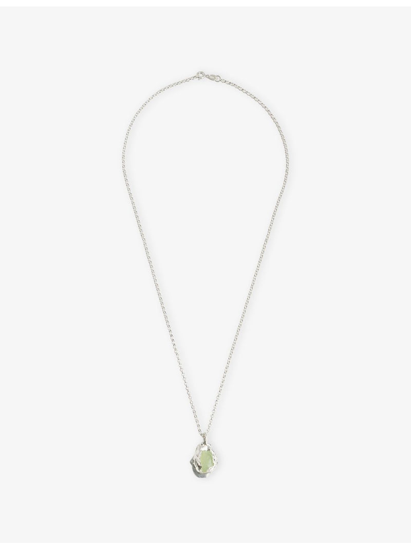 Simuero Nectar Uva sterling silver necklace with Prehnite, imported from the UK